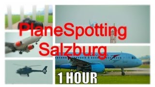 preview picture of video '*1 STUNDE PLANESPOTTING* am Salzburg Airport (Full HD)'