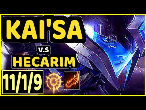 DARDOCH (KAI'SA) vs HECARIM - 11/1/9 KDA JUNGLE GAMEPLAY - NA Ranked DIAMOND
