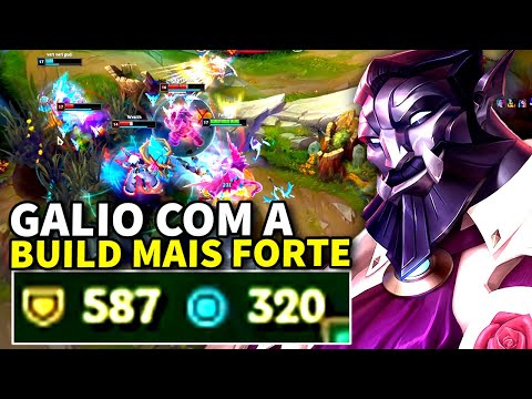 GALIO A BUILD MAIS FORTE FAMOSO META DOS TANKS | NOVA BUILD GALIO VS OLAF MID GAMEPLAY