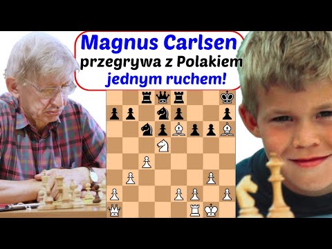 SZACHY 330# Ireneusz Łada (Polska) vs 11-letni Magnus Carlsen (Norwegia). Partia angielska analiza