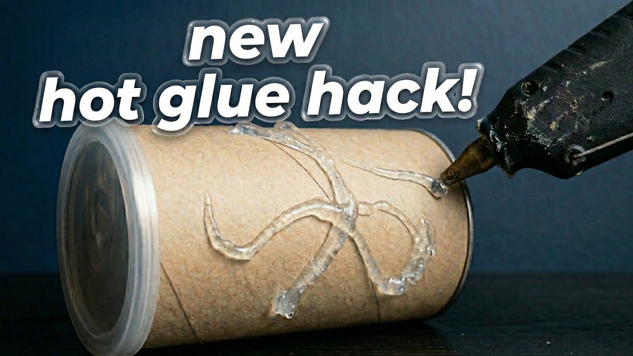 You WONT BELIEVE What I Made! NEW HOT GLUE ART HACK!😍