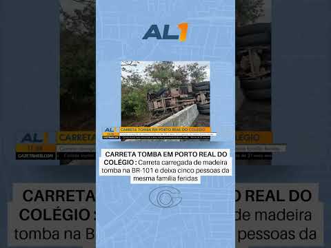Acidente na BR-101 deixa feridos em Porto Real do Colégio