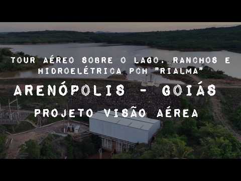 ARENÓPOLIS GOIAS, PROJETO VISÃO AÉREA -PCH SANTO ANTONIO DO CAIAPÓ.
