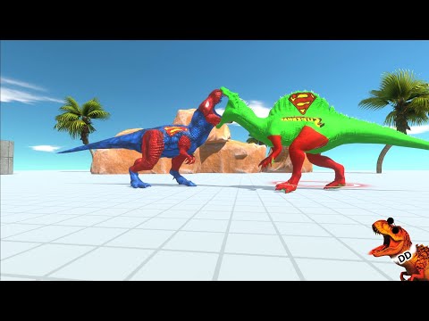 arbs Jurassic World Evolution 2 Dc Comics T rex Superman Vs Spinosaurus Dinosaurs Race Champions