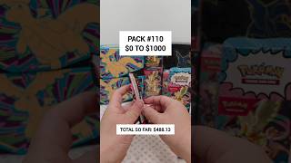 Pack 110 - How many packs will I need to open to make $1000 #pokemon #tcg #pokemontcg #pokemoncards