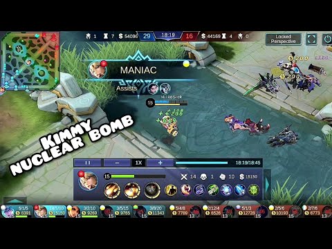Kimmy bomb Maniac |14 kills| Mobile legends