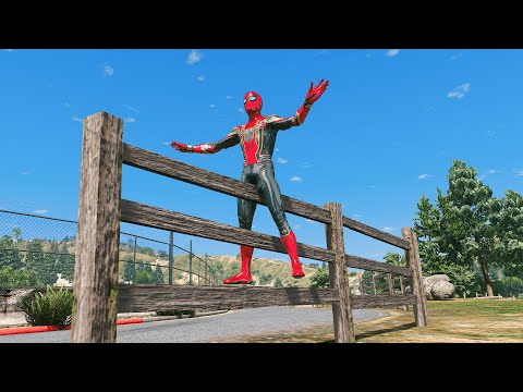 GTA 5 Iron Spiderman Falling off Highest Buildings - Episode 02 (Euphoria Ragdolls)