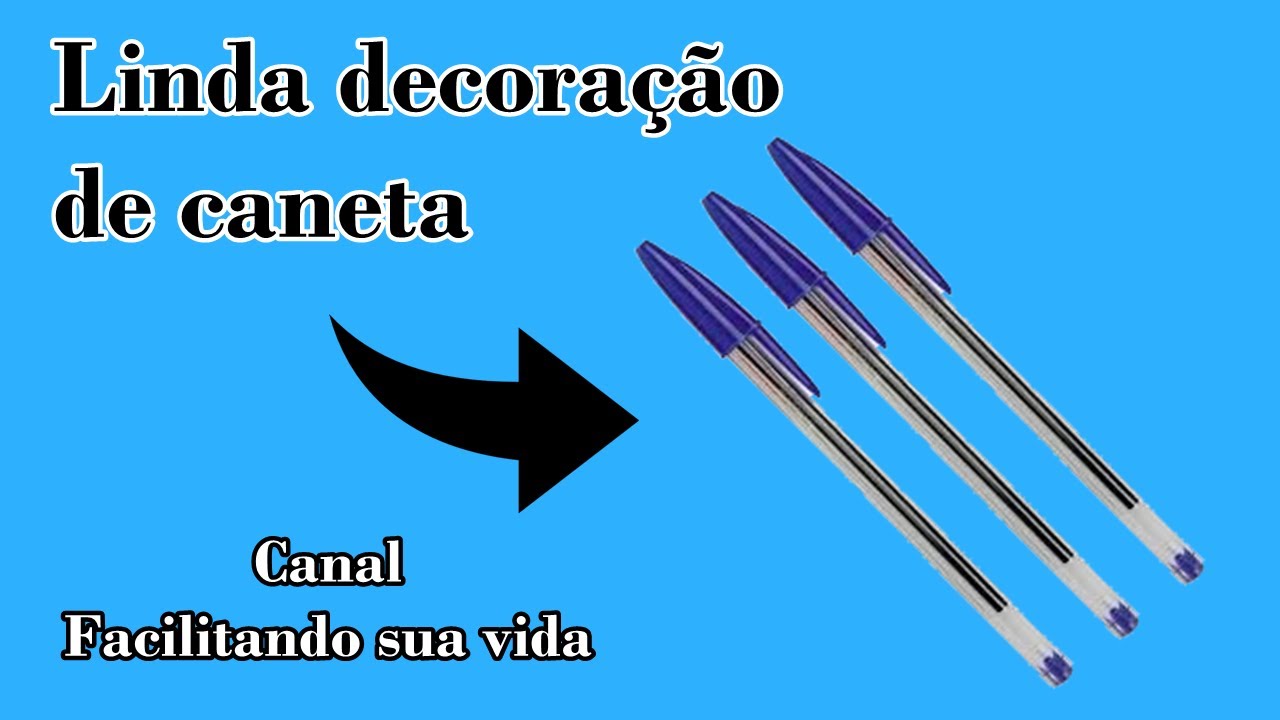 2 IDEIAS DE CANETAS DECORADAS - Artesanato fácil - Facilitando sua vida