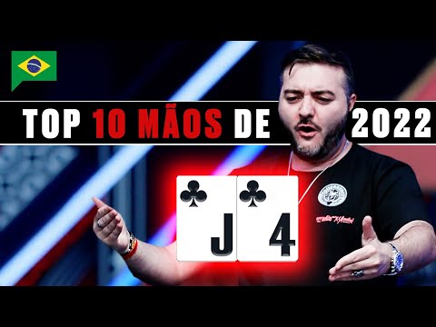 As 🔝10 MELHORES MÃOS DE POKER de 2022 ♠️ PokerStars Brasil
