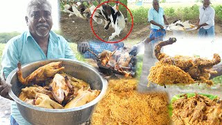DUCK BRIYANI | Dad's cooking Country Ducks Briyani recipe | Whole Ducks briyani cooking in village