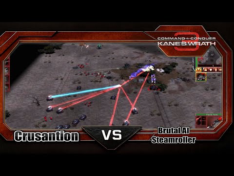 CNC 3 Kane's Wrath Black Hand vs Brutal AI - Steamroller (Marked of Kane)