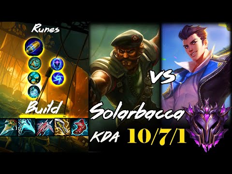 [ Solarbacca ] Gangplank vs Jayce  Top -  Preseason 12 - Master