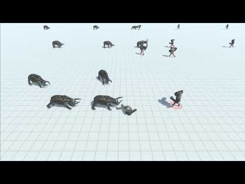 10 Gorgon vs 10x all units - Animal Revolt Battle Simulator