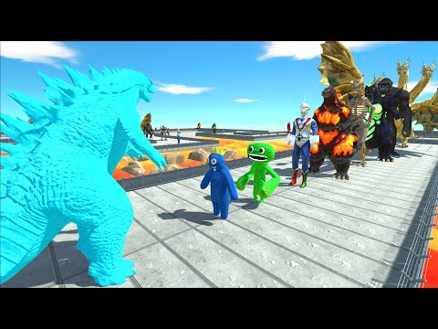 Ice Godzilla 2014 vs Kaiju Monster Lava DEATH RUN - ARBS