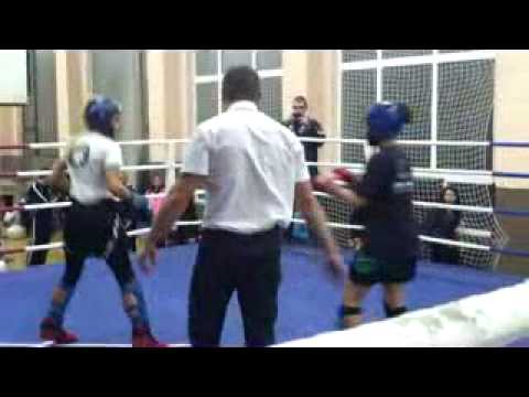 Kickboxing kicklight contact - Albena Malcheva (Taekwon-Do ITF) - round 1