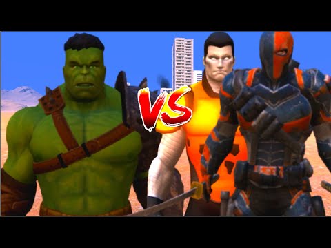 100 Hulk vs 1000 Colossus and 1000 Deathstroke (Marvel vs Dc)