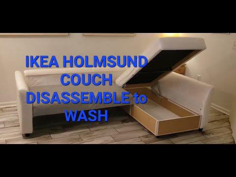 Ikea Holmsund couch disassemble for washing #ikea #diy