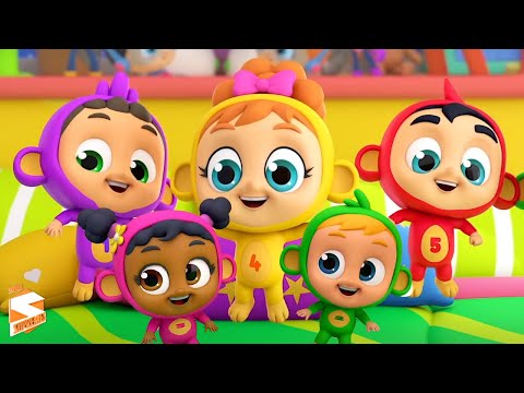 Cinco macaquinhos | Musica para bebes | Super Supremes Português | Desenhos animado | Pré escola
