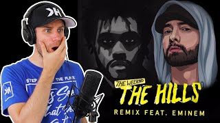 Rapper Reacts to EMINEM X THE WEEKEND!! | THE HILLS REMIX (FIRST EVER REACTION)