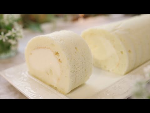 白いロールケーキの作り方・レシピ【卵白消費】 How to make Rollcake of White|Coris cooking