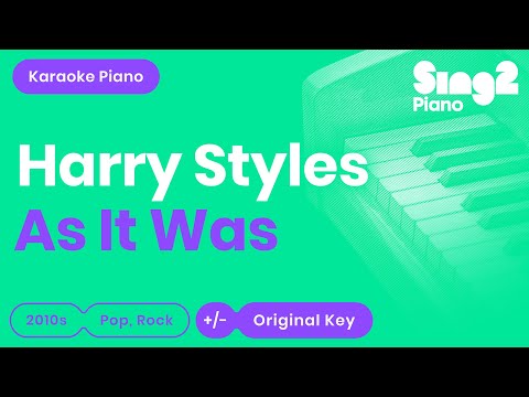 Harry Styles - As It Was (Piano Karaoke)