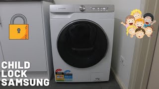 Child Lock Samsung Washing Machine Easy How To Turn On/Off