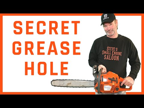 WOW! Hidden Greasing Spot On A Chain Saw