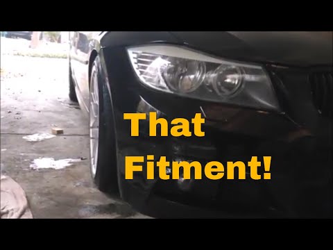 Fitting Spacers on the BMW