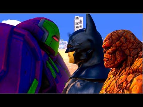 BatMan & Ben Grimm vs Hulkbuster - EPIC Fight