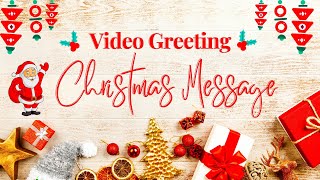 Christmas Message 2022 for friends and family | Merry Christmas Greeting