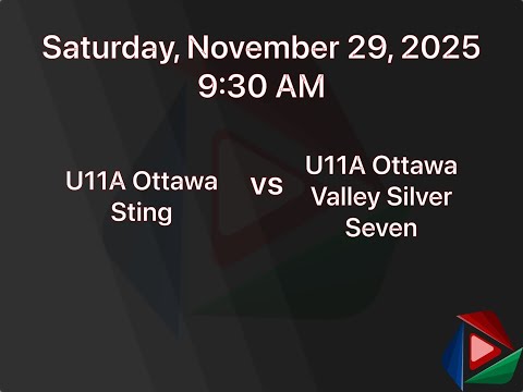 U11A Ottawa Sting vs. U11A Ottawa Valley Silver Seven