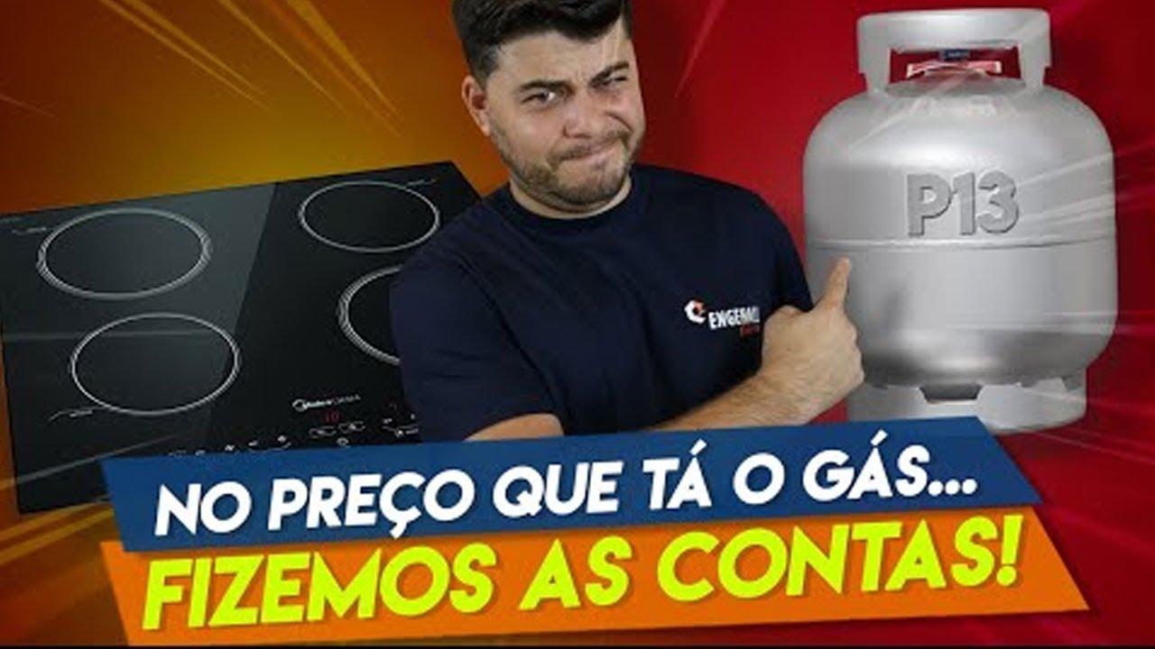 É mais BARATO COZINHAR no GÁS ou no FOGÃO de INDUÇÃO 100% ELÉTRICO? ☕