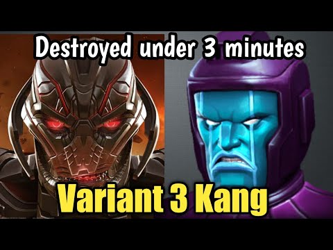 Ultron Destroyed Variant 3 Kang under 3 minutes - Marvel Contest of Champions