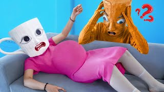 Tung Tung Sahur carries pregnant Ballerina Cappuccina to give birth 🚑| Italian Brainrot In Real Life