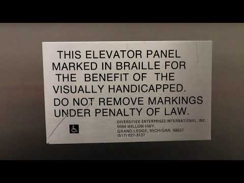 Dover hydraulic elevator at Latham hall, UNI, Cedar Falls IA