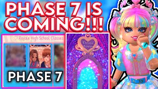 PHASE 7 IS ABOUT TO COME OUT! GET READY! GIVING DIAMONDS & BADGE ROBLOX Royale High Campus 3