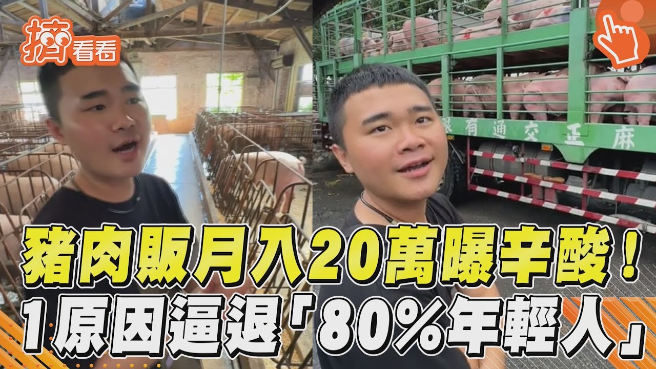 影音/豬肉販月入20萬曝辛酸! 1原因逼退「80%年輕人」