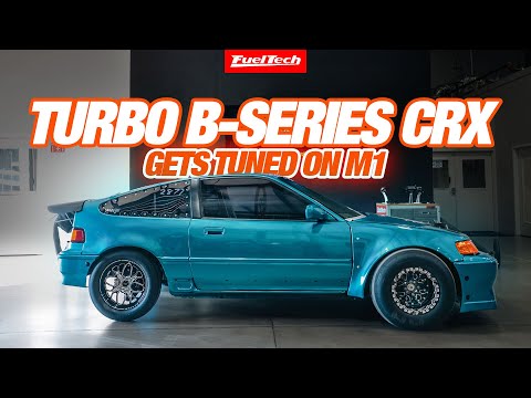 Turbocharged B-Series Honda CRX Hub Dyno Tuning on M1 | FuelTech USA
