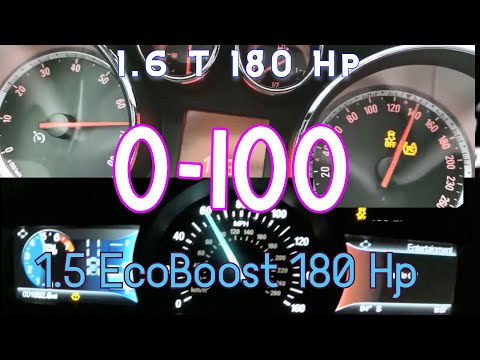 Ford Mondeo Mk5 1.5 Ecoboost 180 Hp VS opel Insigina 1.6 T 180 Hp 0-100