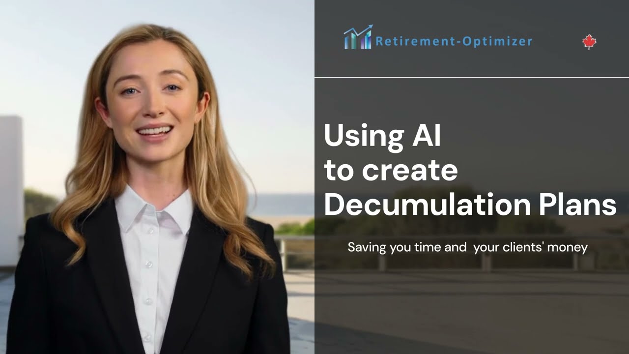 Decumulation Planning using AI  Retirement Optimizer