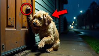 Un Perro Herido Rasguña La Puerta De Un Desconocido—Cuando La Abre, ¡Se Queda Atónito!