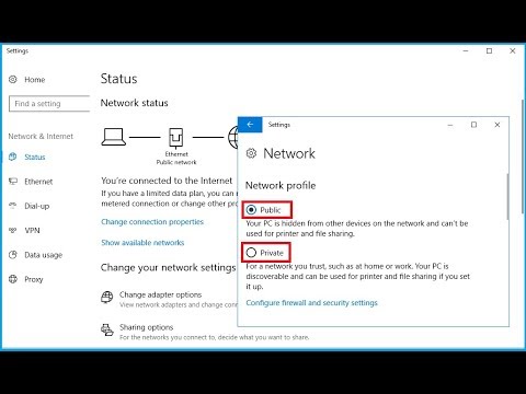 How to Change Network Public to Private to Public in Windows PC