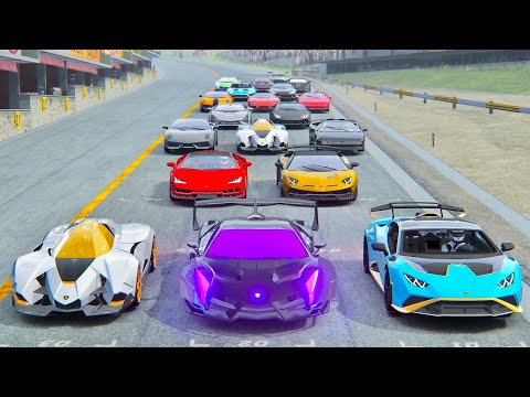 Lamborghini Veneno GTR vs Lamborghini Hypercars at Highlands