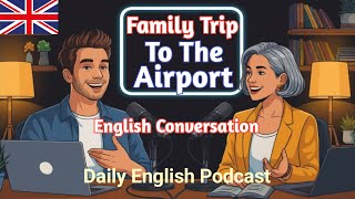 Family Trip to the Airport ✈️ | Real Life English Conversation for Daily Speaking