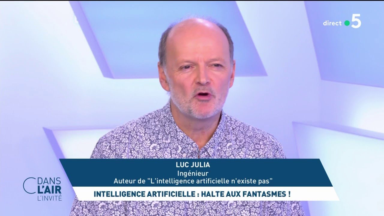 Luc Julia - Intelligence artificielle : halte aux fantasmes ! #cdanslair, l'invité 06.03.2023