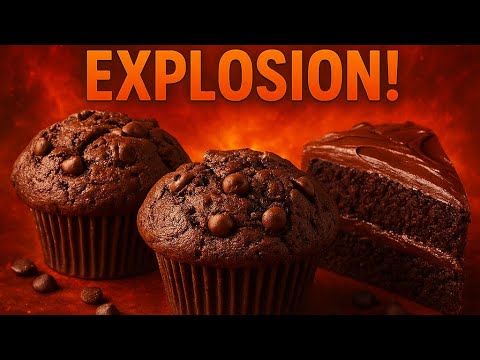 #کاپ کیک که از نتیجه اش شگفت زده خواهی شد #کاپ کیک شکلاتی موزی فقط با 2 تخم‌مرغEasy Banana chocolat 