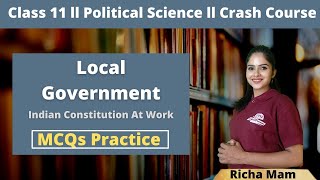 [Hindi] Part-A | Chp-8 | Local Government | MCQs Video | Class 11th  Polity By Richa mam- edugrown
