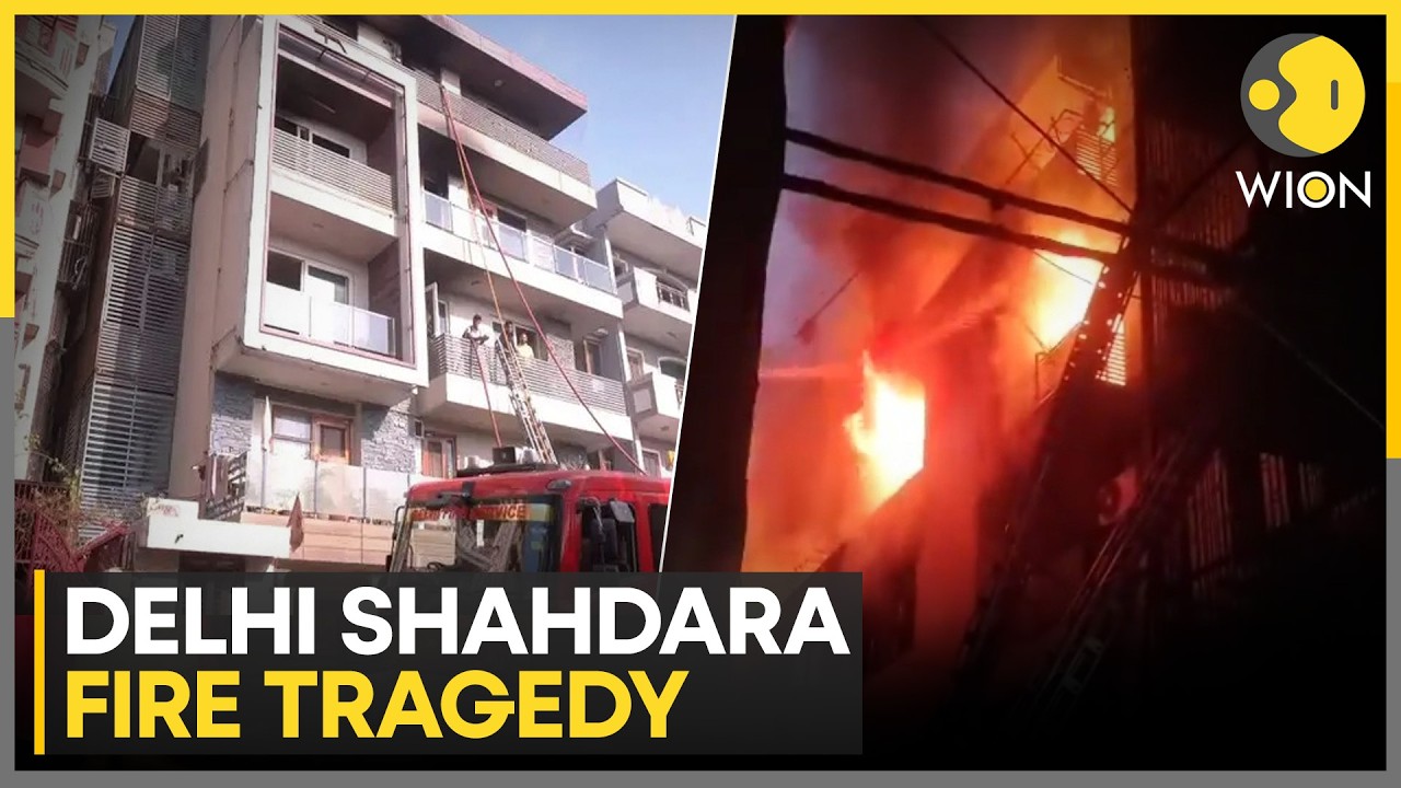 Delhi Shahdara Fire: Blaze Engulfs Residential Building In Vivek Vihar | WION News