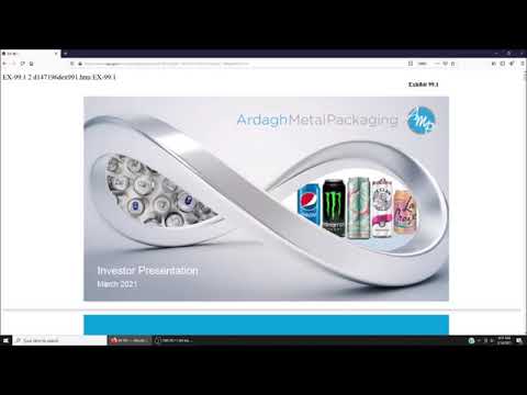Ardagh Metal Packaging SPAC Investor Presentation Analysis | Merger with GRSV | Beverage Cans