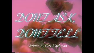 Guy Blackman – Don’t Ask Don’t Tell